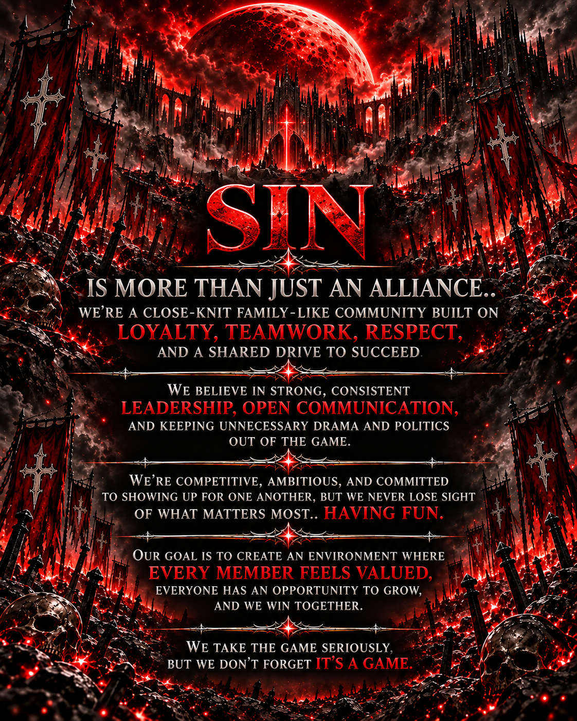 SIN alliance about the alliance artwork